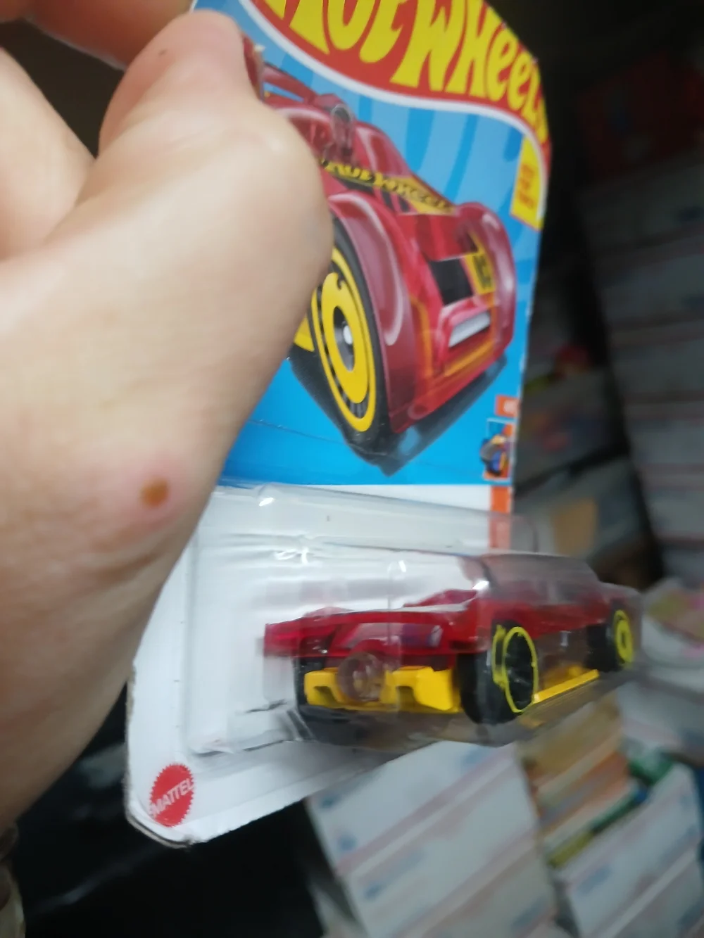 Hot Wheels bright red